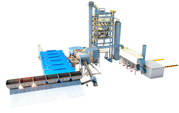 Forced Batch Asphalt Mixing Plant